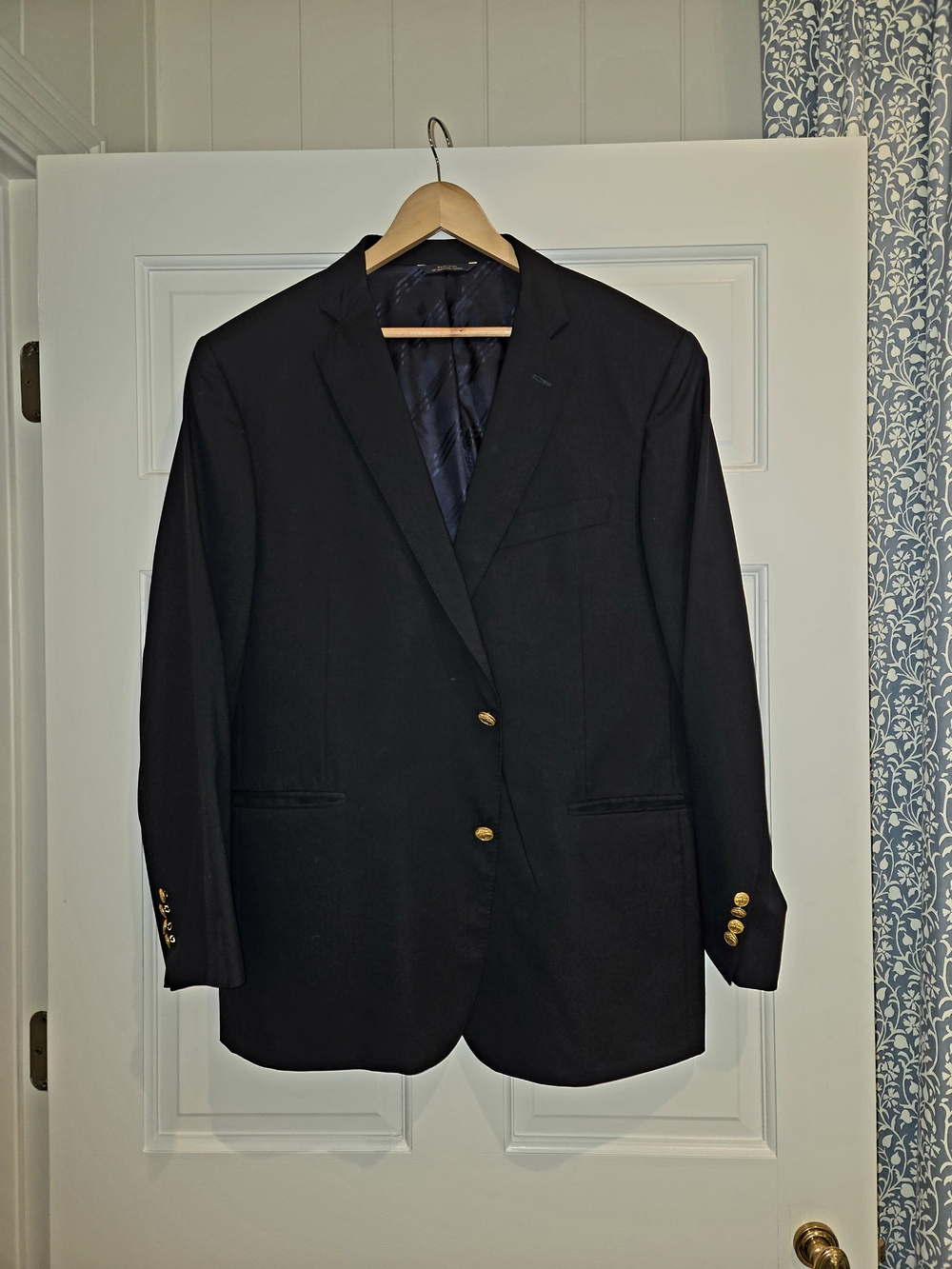 Brooks Brothers Black Blazer with Gold Buttons